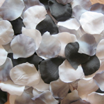 1000 Rosenblätter Mix Schwarz Weiss Grau #14, 18, 32