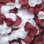 1000 Rosenblätter Mix Weiss Weinrot Bordeaux #2, 14