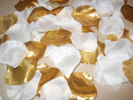 1000 Rosenblätter Mix Creme Gold Goldene Hochzeit Glamour-Look #9, 15