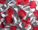 1000 Rosenblätter Mix Silber Rot Bordeaux #1, 17