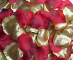 1000 Rosenblätter Mix Gold Rot Bordeaux Türkische Hochzeit #1, 9