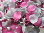 1000 Rosenblätter Mix Fuchsia Grau #30, 32